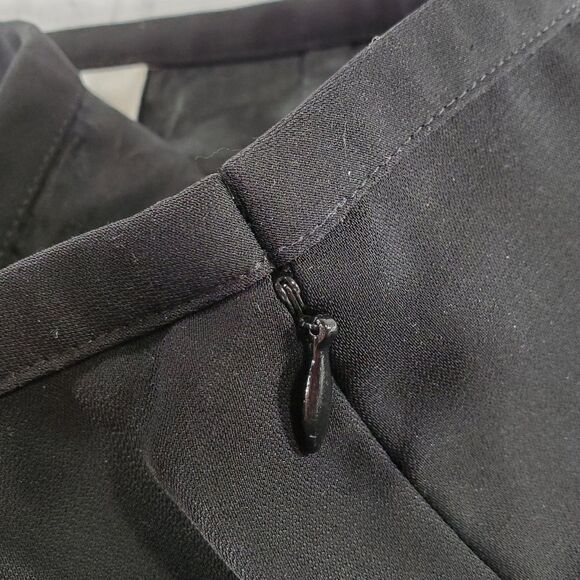 🔹️🔺️Loft Black & White Floral Embroidered Skirt Petite 10 - Picture 7 of 10